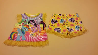 My Little Pony Infantil Niña Camisa y Pantalones Cortos Pijama 12 Meses Nuevo Resistente al Fuego Foto 1 de 4