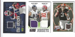 3 Football Memorabilia Cards: Willis McGahee, Haloti Ngata/Dontari Poe, Derek An - Picture 1 of 2