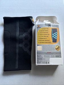 1 Single Sparthos Calf Compression Sleeve Large Black - Picture 1 of 2