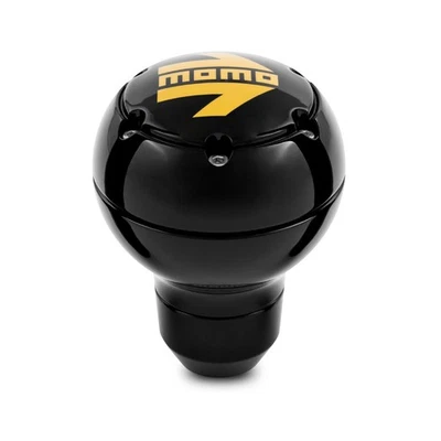MOMO SK51 Shift Gear Knob Lever Shifter Aluminum Black Genuine POSK51BLKLUCL - Image 1 of 2