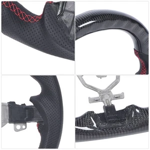 ✈LED Display Shift Lights Carbon Fiber Steering Wheel For Jimny JB64W JB74W 2019 - Afbeelding 1 van 12