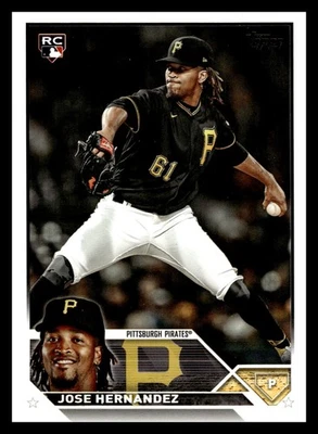 Cartão de beisebol 2023 Topps Update #US185 Jose Hernandez Pittsburgh Pirates - Imagem 1 de 2
