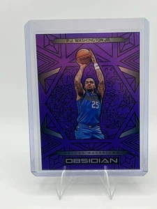 P.J. Washington Jr. 2024 Panini Obsidian #87 grabado eléctrico púrpura inundación/75 - Imagen 1 de 2