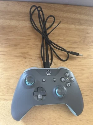 Xbox Controller Wired Black/Teal Untested All Buttons Work - Image 1 of 4