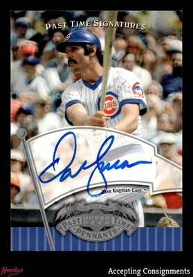 2005 UD Past Time Pennants Signatures Silver #DK Dave Kingman AUTO CUBS - Image 1 of 2