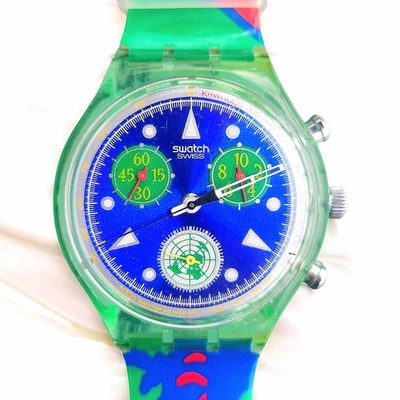Swatch Chrono Watch UNLIMITED SCZ103 1994 Specials Designed By YaYa NOS - Image 1 of 4