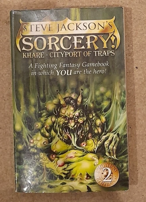 STEVE JACKSON SORCERY KHARE CITYPORT OF TRAPS FF FIGHTING FANTASY   VGC - Image 1 of 1
