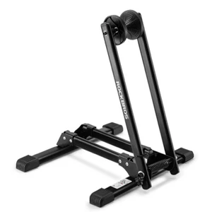 ROCKBROS Foldable Bike Stand Carbon Steel MTB Bicycle Floor Parking Rack Holder - Picture 1 of 15