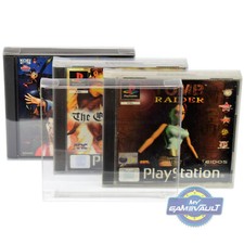 PS1 Game Box Protector x 25 STRONG 0.4mm Plastic Display Case for Playstation