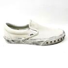 Vans Classic Slip On (Overwashed) White Womens Studded Casual Shoes