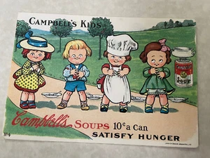 POSTCARD - CAMPBELL'S SOUP KIDS-10 CENTS A CAN - Picture 1 of 2