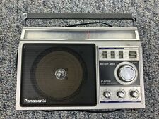 Vintage Panasonic AM/FM Portable Radio Silver Beach Radio
