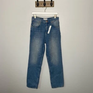 Asos Design High Waisted Straight Leg Jeans NWT Size 30 - Picture 1 of 11