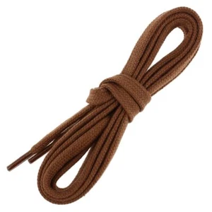 Les Lacets Français. Lacets plats et épais. Sneakers, Coton. Orange cuivre.  -  - Picture 1 of 12