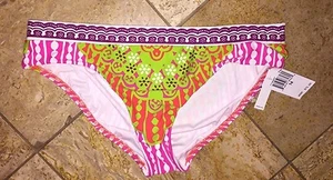 NWT Trina Turk Seychelles Surf Hipster Bikini Swimsuit Bottom Womens 14 - Picture 1 of 2