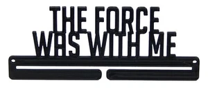 The Force Was With Me Star Wars Race Medalla Exhibición Estante Colgador para Pared - Imagen 1 de 7