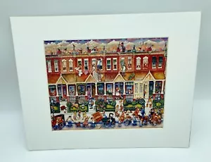 Bill Bell Rowhouse Druck ungerahmt mit Passepartout handsigniert - Bild 1 von 7