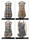 US HANDMADE REVERSIBLE APRON WITH  "LOTERIA "  PATTERN,  COTTON, NEW