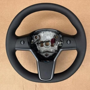 Driver Heated Leather Steering Wheel 1490214-00-B Fit for Tesla Model 3 Y - Picture 1 of 12