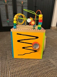 Large Wooden Educational Activity Cube - Picture 1 of 6