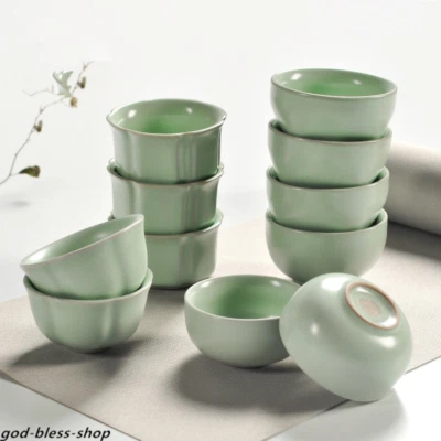 Taza de té esmaltada ruyao porcelana china kungfu taza de té cerámica china Foto 1 de 4