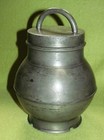 Alte Zinn Schraubflasche mit Innendeckel ca. 18-19 Jhd.? Apothekerflasche?
