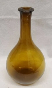 Williamsburg restoration Hand Blown Bottle Brown Amber Blenko Style Glass - Picture 1 of 12