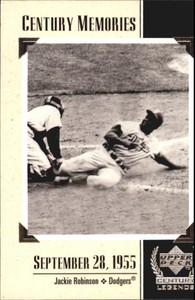 1999 Upper Deck Century Legends #132 Jackie Robinson MEM