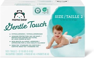 Mama Bear Gentle Touch Windeln hypoallergen Größe 2 (4 Packungen à 46), weiß - Bild 1 von 5