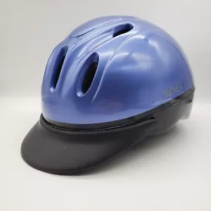 Casco de equitación TROXEL Spirit talla mediana periwinkle revestimiento plegable GPS NUEVO - Imagen 1 de 11