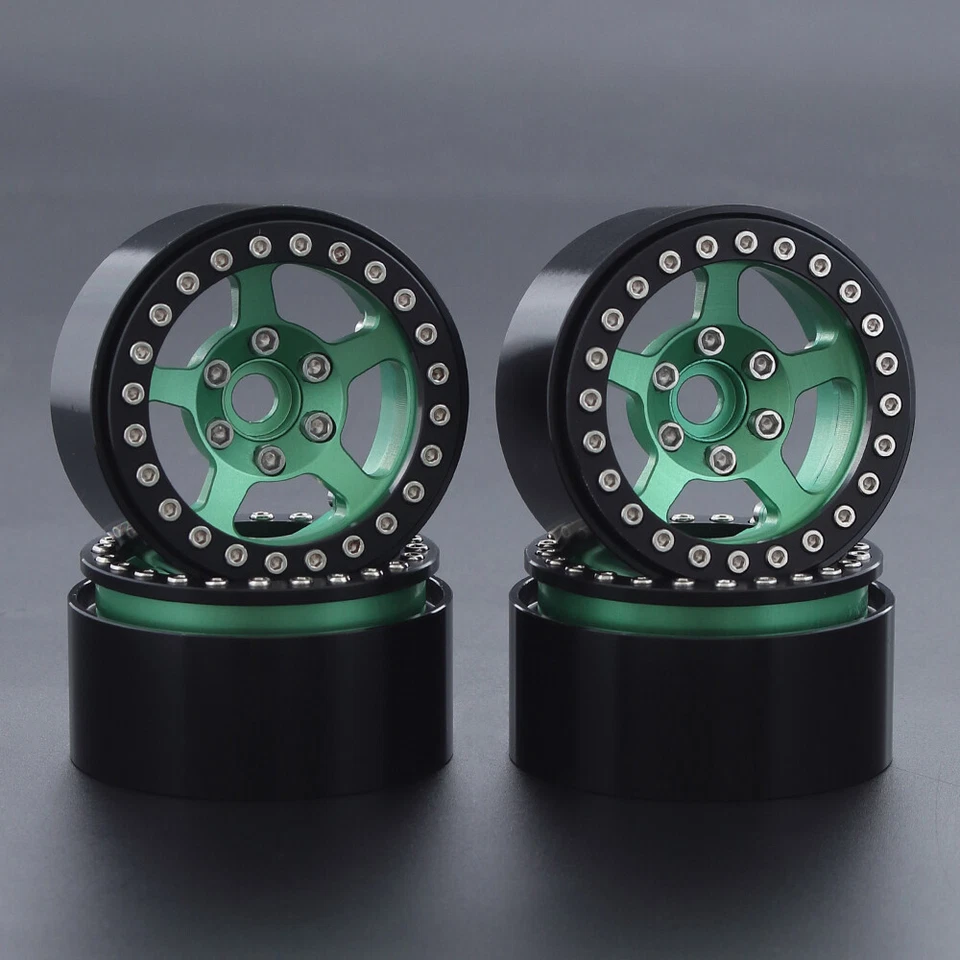 1.9" CNC Metal Beadlock Wheel Hub for 1/10 RC Crawler Car Axial SCX10 TRX4 Capra - Image 1 of 4