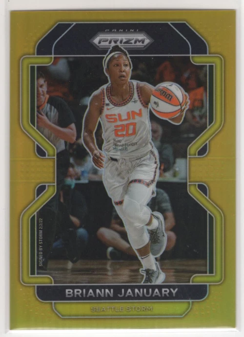 2022 Panini Prizm WNBA Prizms Gold #101 Briann January /10 - NM-MT - Image 1 of 1