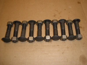 (10) NOS Lamson 1/2"-13 x 2-1/2" Carriage Bolts & Nuts Vintage USA - Picture 1 of 4