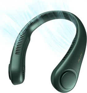 JISULIFE Portable Neck Fan, Hands Free Bladeless Fan, 4000 Mah Battery Operated - Picture 1 of 12