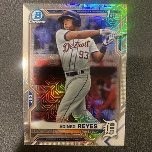 2021  Bowman Chrome Mojo Adinso Reyes Rookie #BCP-21 Tigers Baseball Card