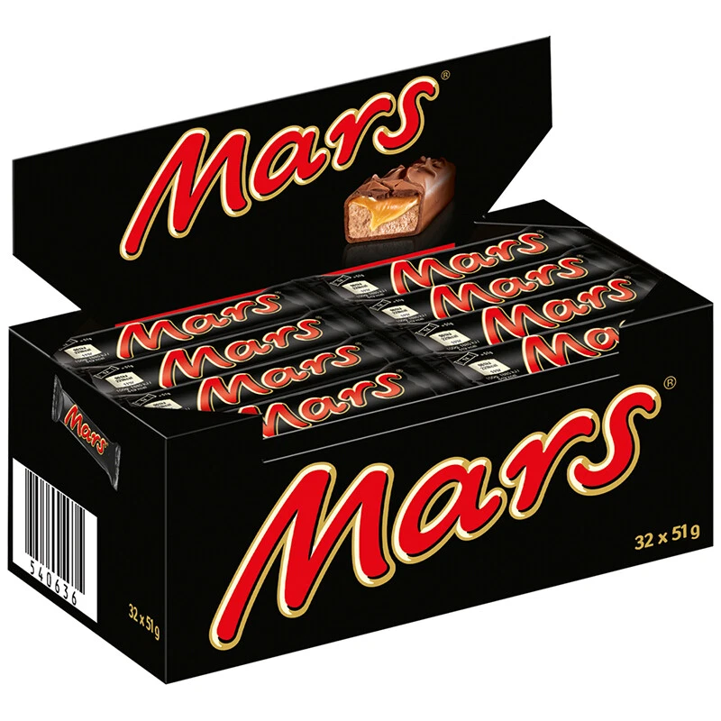 Mars 50g Schokoriegel Karamell Cremig Candy-creme Schoko Riegel 52 Stk.