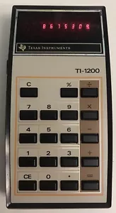 Vintage Texas Instruments TI-1200 Electronic Calculator Tested - Picture 1 of 7
