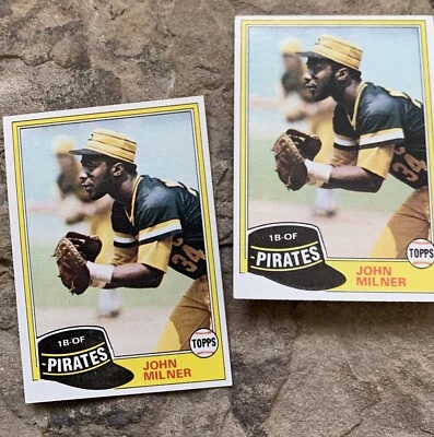John Milner Baseball Cards. Pittsburgh Pirates . - Image 1 of 3
