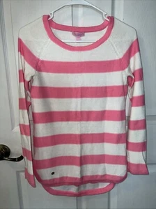 Lily Pulitzer Pink Striped Hi-Low Sweatshirt Size Small - Picture 1 of 8