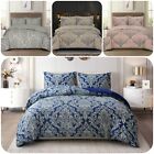 Duvet Covers Luxury 3 Pieces Printed Duvet Quilt Cover Bedding Set in all sizes