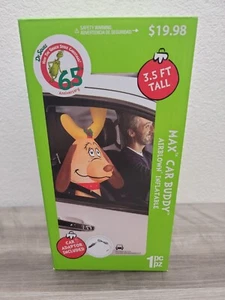 MAX CAR BUDDY AIRBLOWN INFLATABLE 3.5 FT. TALL 65TH ANNIVERSARY New Grinch Auto - Picture 1 of 3