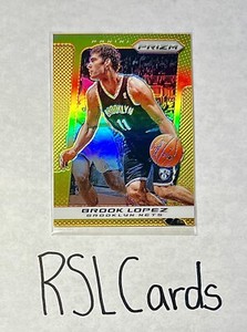 2013-14 Panini Prizm Basketball Brook Lopez Gold /10! RARE!