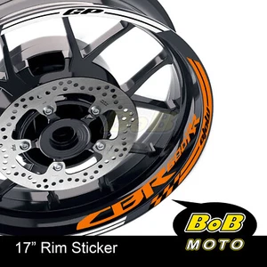 17" Red Rim Wheel Decals Stickers AA02 For Honda CBR600RR 03-20 15 16 17 18 19 - Picture 1 of 21