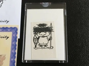 1960 Topps Popeye Tattoos B&W Paper Proof Topps Vault Tattoos Card Native Rare - Picture 1 of 5