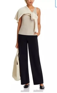 Eileen Fisher Stretch 100% Silk Jersey Tank •Beige• Sz PL - Picture 1 of 7