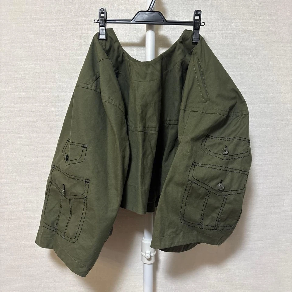 PANTALONES DE TRABAJO USADOS COMME DES GARCONS OLIVA CAQUI FALDA MUY BUENOS Foto 1 de 4