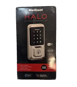 Kwikset HALO Nickel, Touchscreen WiFi Tastatur elektronischer Smart Deadbolt - Bild 1 von 8