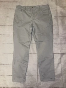 Womens 12/31 Petite Loft Gray Skinny Ankle Pants - Picture 1 of 2