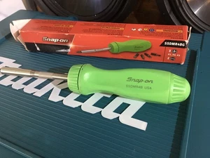 Snap On USA Ratchet Screwdriver SSDMR4BG Excellent With Box - Picture 1 of 6