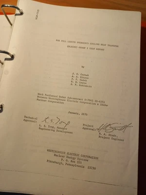 PWR FLECHT Report Nuclear Heat Transfer, Reaktorsicherheit Nukleartechnik - Bild 1 von 4